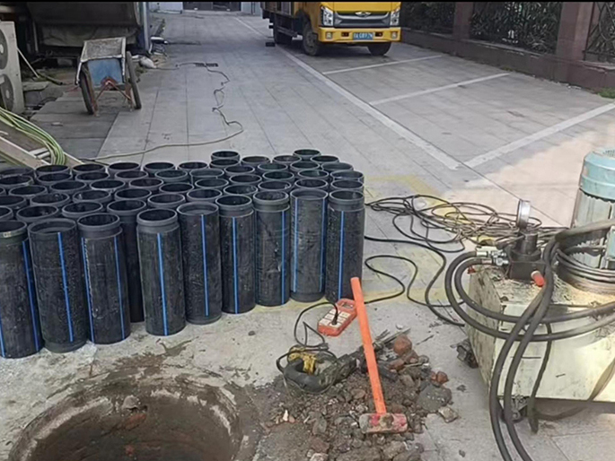 图们PE置换管厂家 DN315置换管 非开挖管短管置换